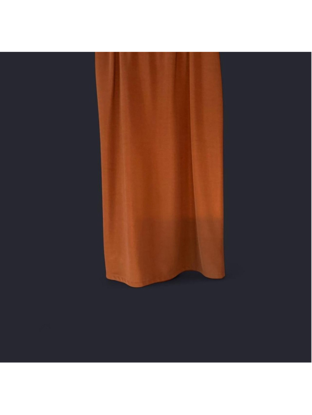 Orange/brown maxi skirt with elastic waistband #maxiskirt #orange#Brown